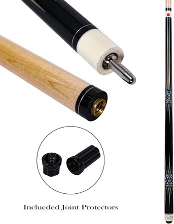 Професійний більярдний кий 58' 2-частинний з жорстким кейсом. Дерево канадський клен, 19/20oz. Набір більярдного кия Pool Stick Set (20oz, CGB-400)