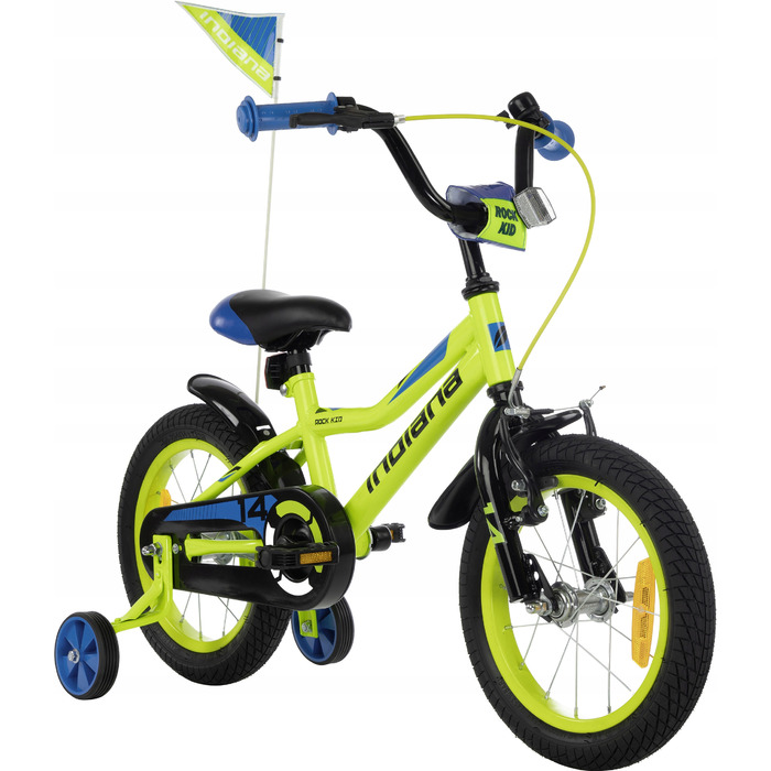 Дитячий велосипед Indiana Rock Kid, 14 дюймів, жовтий