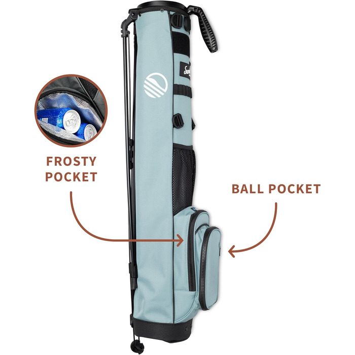 Гольф сумка Sunday Golf Loma XL з ременем та стійкою – Легка сумка для пітч-н-патт гольфу, Par 3 та Executive гольф-поля, 3.4 фунти