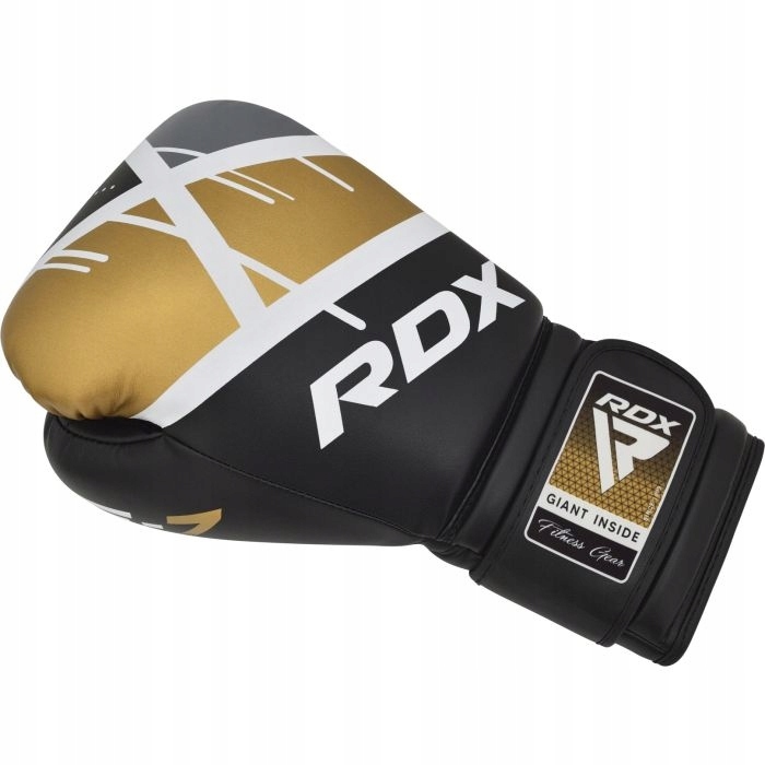 Боксерські рукавички RDX BGR-F7-BLACK-GOLD-10, 10 унцій