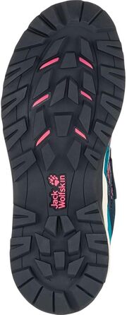 Черевики туристичні Jack Wolfskin Vili Hiker Texapore Low для дітей, 34 EU, Dark Sea