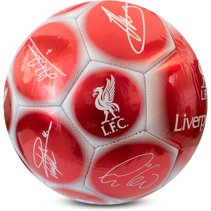 Офіційний футбольний м'яч Liverpool F.C. Hy-Pro, металевий, розмір 5, для тренувань і матчів, колекційний, для дітей і дорослих