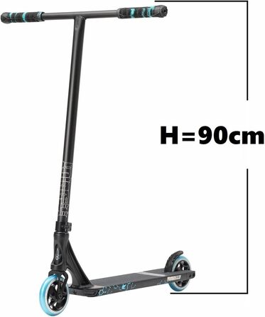 Трюковий самокат Blunt Prodigy S9 для парку, висота 70-90 см, колеса 120 мм, підшипники ABEC 9, для дітей, фрістайл, з наліпкою Fantic26