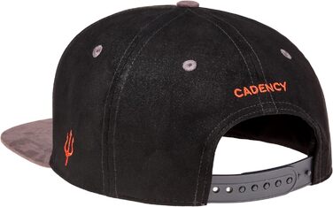 Кепка-снапбек Cadency унісекс з прямим козирком, регульований розмір, бейсболка (Devil - Чорна)