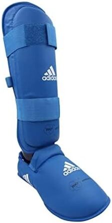 Захист гомілки та стопи Adidas WKF Karate знімний, L, синій