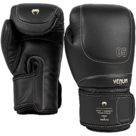 Боксерські рукавички Venum Impact Evo 12 унцій, чорні