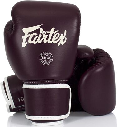 Боксерські рукавички Fairtex BGV16, шкіра, бордові, для боксу та муай тай