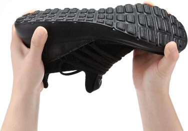 Чоловічі кросівки Milazzo для спорту та бігу – зручні, дихаючі, з неслизькою підошвою. Ідеальні для тренувань та повсякденного носіння (1229allesschwarz, 43 EU)