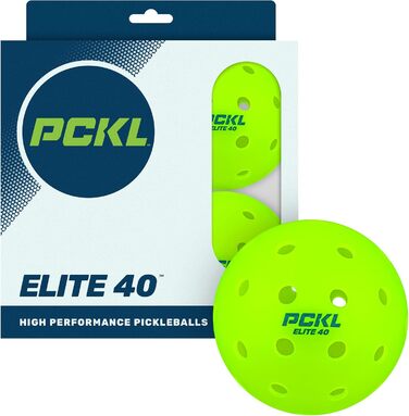 PCKL Elite-40 Піклбол м'ячі для турнірів, 4 шт, сертифіковані USA Pickleball