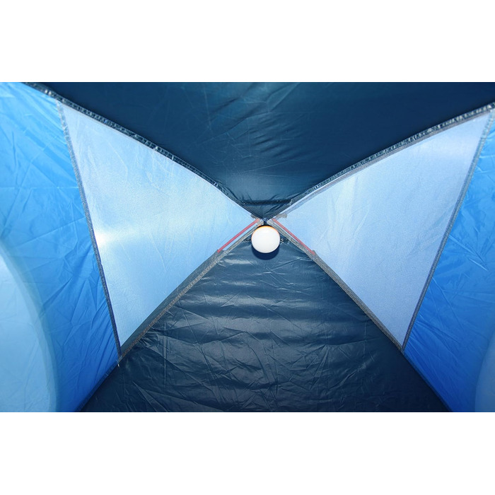 Купол намет High Peak Monodome XL, 4 особи, намет-іглу, для кемпінгу та фестивалів, з тент-ящиком, блакитний/сірий