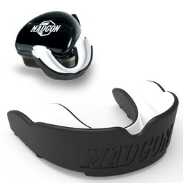 Захист для обличчя MADGON: комфортне дихання, адаптація | Захист для зубів Guardian для спорту (MMA, бокс, кікбоксинг) - чорний/зелений (Guardian - чорний/білий)
