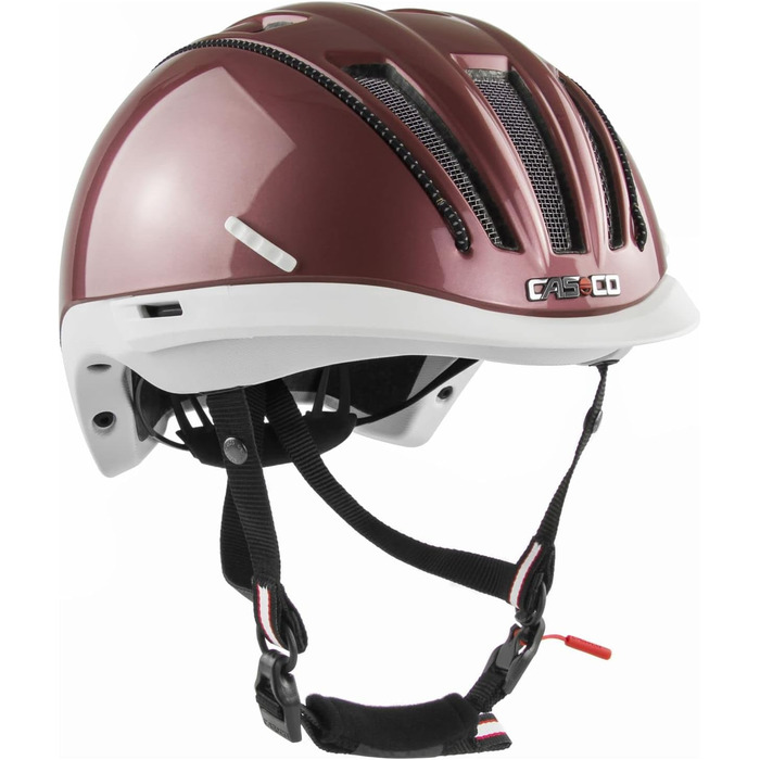 Жіночий велосипедний шолом Casco Roadster, рожево-білий, M (55-57 см)