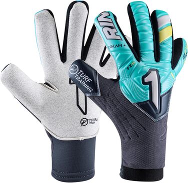 Воротарські рукавички Rinat Nkam для юнаків, унісекс, морська зелень, розмір 37, для тренувань