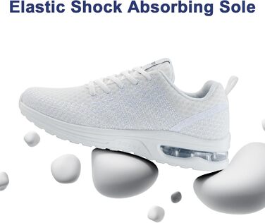 Жіночі кросівки для бігу Hitmars: зручні та дихаючі, з повітряною подушкою, для фітнесу, вуличної біговій та ходьби, чорний колір, розміри EU 36-42