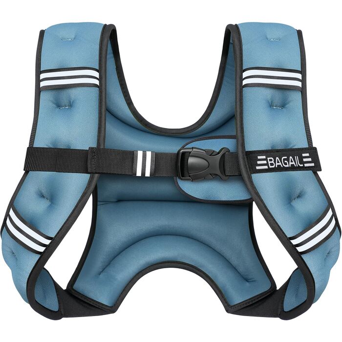 Утяжелитель BAGAIL для фітнесу: жилет з піском для силових тренувань, регульований розмір, кишеня. Ідеально для спортзалу, йоги та аеробіки.