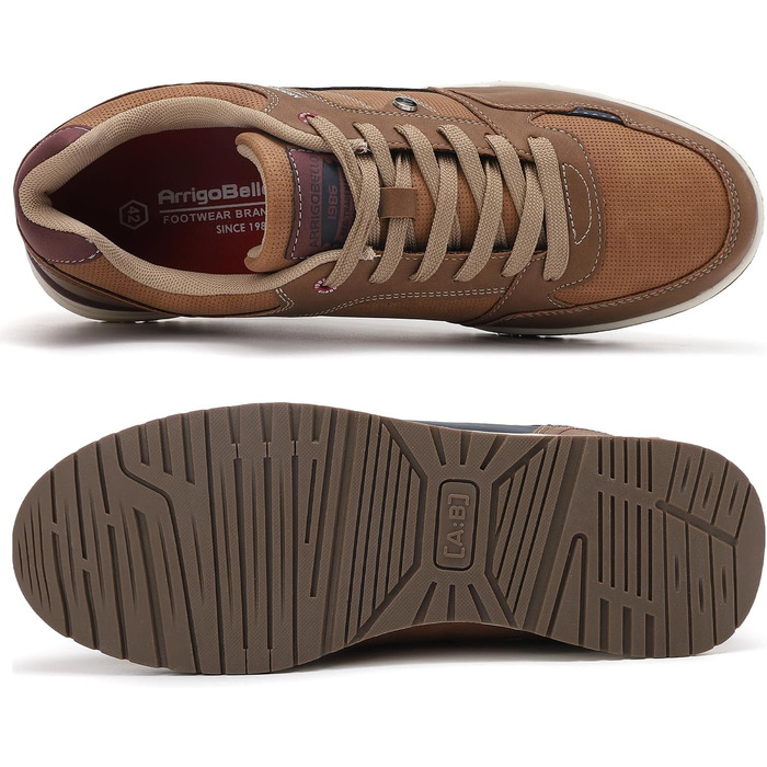 ARRIGO BELLO Кросівки чоловічі для активного відпочинку, роботи та хайкінгу. Легкі, розміри 41-46, колір: коричневий