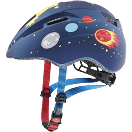 Дитячий велошолом uvex Kid 2 cc, темно-синій, ракета, 46-52 см