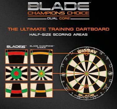 Дартс-дошка WINMAU Champions Choice Blade 5 Dual Core, професійна