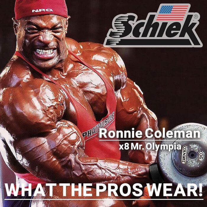 Рукавички для важкої атлетики Schiek Ronnie Coleman Signature Series XL, зносостійкі, для тренажерного залу
