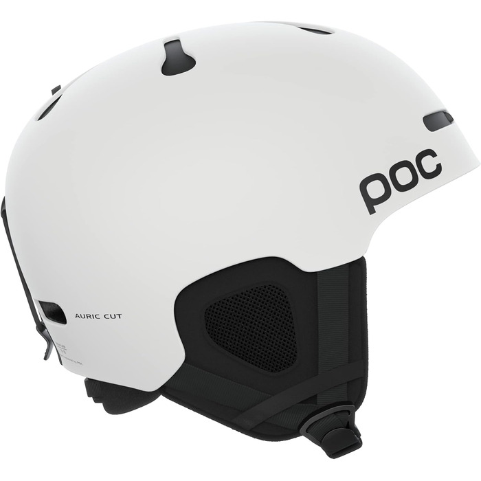 Сноубордичний та лижний шолом POC Auric Cut Matt White XL-XXL (59-62 см), добре вентильований, регульований, універсальний захист для катання на трасі та поза нею