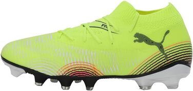 Жіночі футбольні бутси PUMA Future 8 Match Fg/Ag, 38 EU, Yellow Alert/Aged Silver/Sun Struck