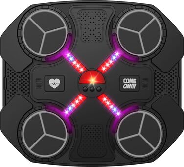 Музична коробка-машина Bluetooth, настінна, з 3 швидкостями, підсвіткою, рукавичками, подушкою, акумулятором, для дітей, подарунок (чорна)