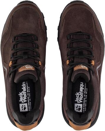 Чоловічі трекінгові черевики Jack Wolfskin Sunset Hike Texapore Low MW, 44 EU, Dark Oak