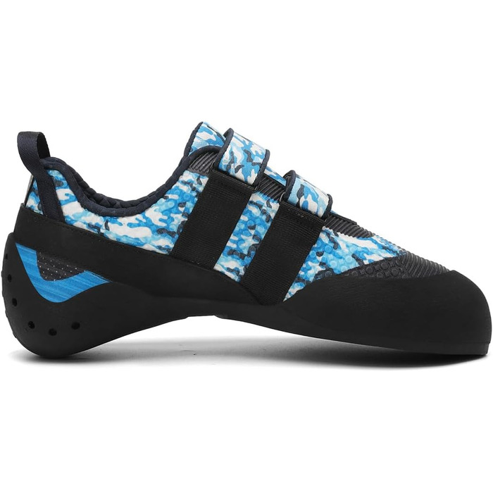 Жіночі скельні туфлі для скелелазіння, антиковзаючі, для залу та вулиці, з двома ремінцями, для початківців (34 EU, блакитні)