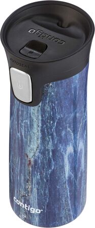 Термокухоль Contigo Pinnacle Autoseal 420 мл, нержавіюча сталь, блакитний (Blueslate) - ізольований, герметичний, для напоїв на ходу