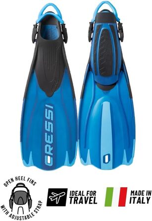 Ласти CRESSI Maui – унісекс, регульовані, з системою EBS для плавання та снорклінгу, чорно-червоні, M/L (41/44 EU)