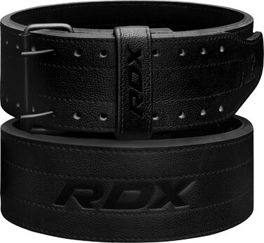 RDX Пояс для важкої атлетики з натуральної шкіри, 10мм/13мм, для пауерліфтингу, бодібілдингу та фітнесу, чоловічий і жіночий, схвалений IPL та USPA, регульований, з м'якою підкладкою