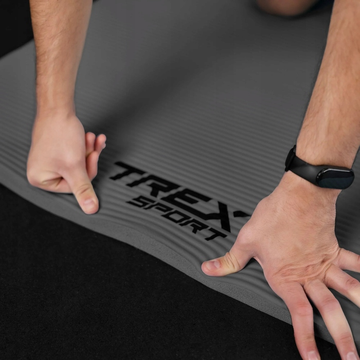 Килимок для фітнесу Trex Sport TX-029NGM 190x80x2 см, сірий