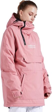 Жіночий гірськолижний костюм Bluemagic: тепла, вітронепроникна та дихаюча куртка Softshell для активного відпочинку (зелений, рожевий, XL)