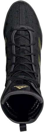 Кросівки adidas Box Hog 4 Unisex, 38 EU, чорний, золотий, сірий, чорно-сірий