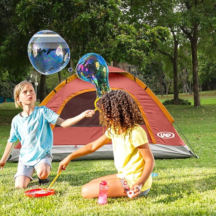 Намет кемпінговий Campingzelt 2/3/4/6 місць, купольний, легкий у встановленні для кемпінгу, пляжу та походів, портативний, червоний (Getaway Solids)