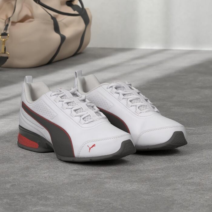 Кросівки Puma Leader VT SL для унісекс, 43 EU, білий, чорний, червоний