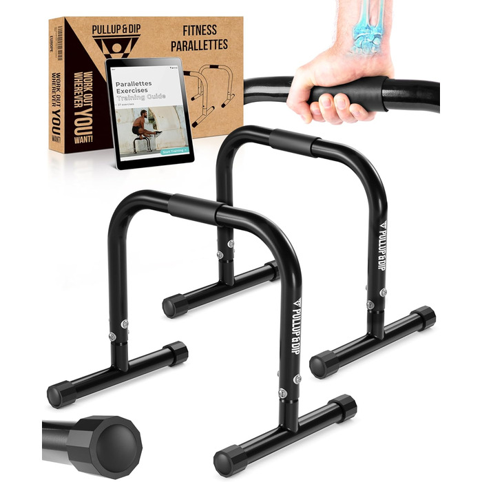 Паралелепи для підтягувань та віджимань PULLUP & DIP: сталеві міні-перекладини для калістеніки, гімнастики та занять на вулиці та в залі
