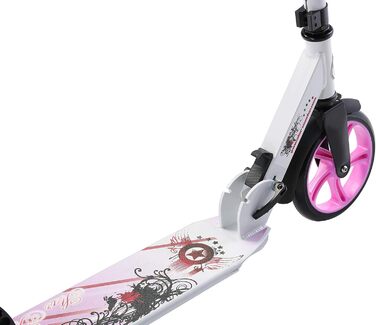 Дитячий алюмінієвий самокат STAR SCOOTER з великими колесами 205 мм для хлопчиків і дівчаток від 6 років, міський складаний самокат для дітей і дорослих