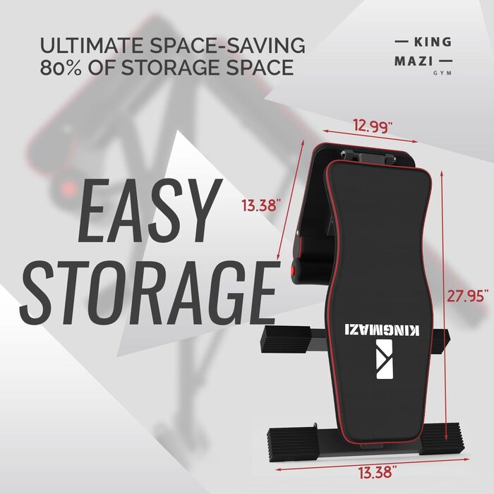 Регульована лава для тренувань, лава для фітнесу з набором еластичних стрічок, сіра