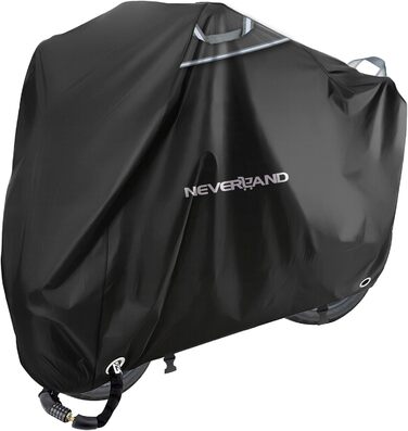 Водонепроникний чохол для мотоцикла 300D NEVERLAND - захист від зимових опадів, 220x95x110 см, чорний