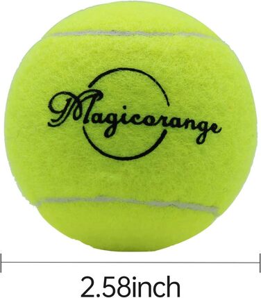 Тенісні м'ячі Magicorange 20 шт. для тренувань і собак, жовті, з сіткою