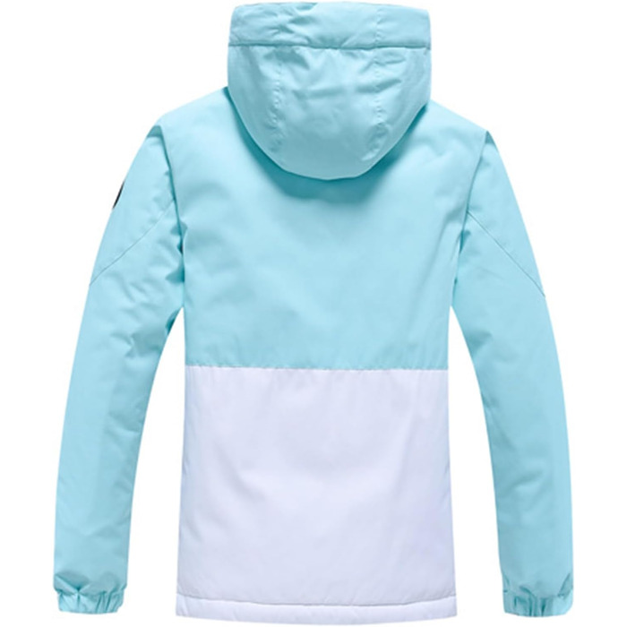 Жіночий гірськолижний костюм HOTIAN 2 в 1: куртка та штани. Водонепроникний, вітронепроникний, теплий. Ідеально для катання на лижах та сноуборді. Колір: BU+BK (синій+чорний)