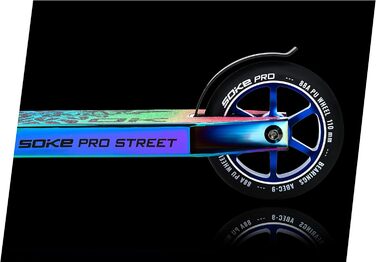 Трюковий самокат SOKE PRO Street Neo Chrome з підшипниками ABEC 9 для дорослих і дітей