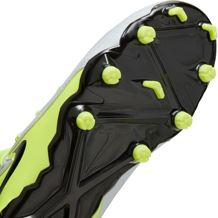 Дитячі футбольні бутси Nike Phantom Luna 2 Academy Mg для дітей та підлітків, 38 EU, металевий срібло, чорний, Volt