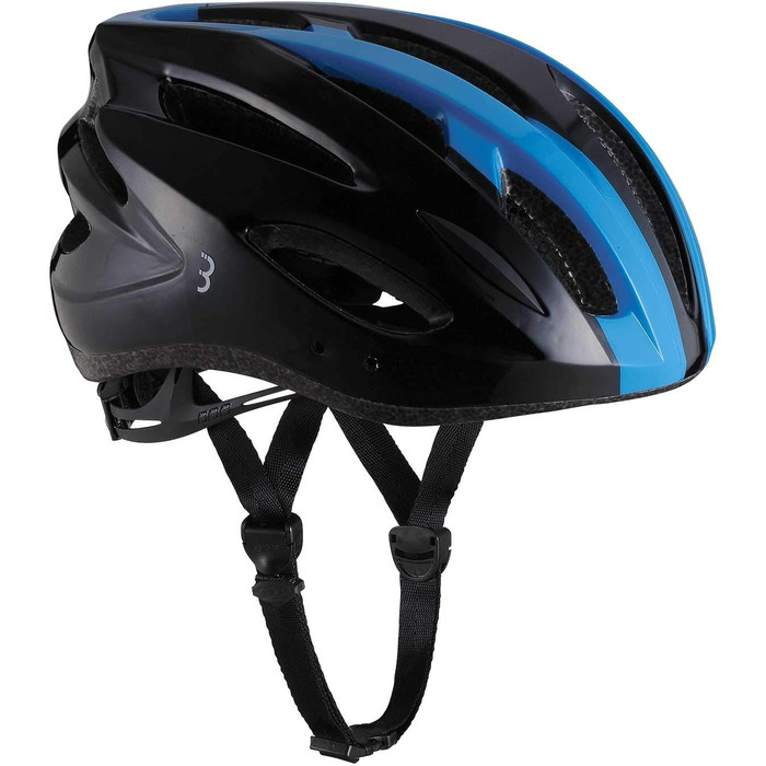 Велошолом BBB Cycling Condor для дорослих, унісекс, чорний/синій, розмір M (54-58 см), знімний візор, сітка від комах, для MTB і шосе