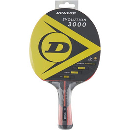 Настільна ракетка Dunlop Evolution 3000, ITTF, для досвідчених гравців, чорна, універсальний розмір