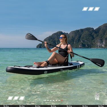 Надувний SUP-борд TIGERXBANG Defender-Pro, 320 см, чорний