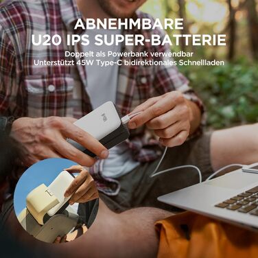 Електричний насос для SUP Litheli з акумулятором 12500mAh, 20PSI, автоматичне надування/здування, для надувних дощок
