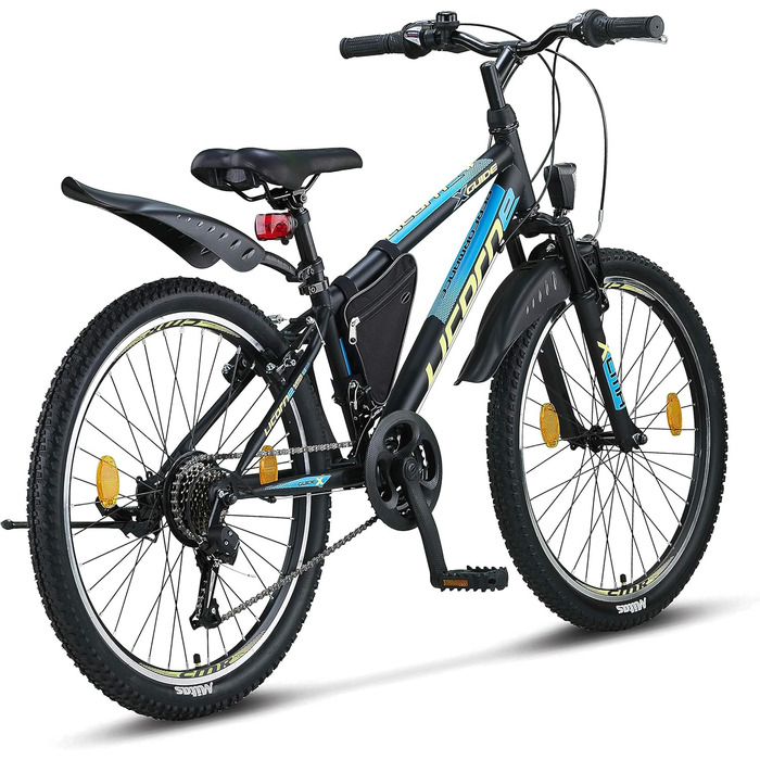 Гірський велосипед Licorne Bike Guide Premium 24 дюйми, 21 швидкість, для дітей та дорослих