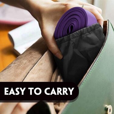 Еластичні гумки для фітнесу та йоги, набір з різними рівнями опору, з дверним кріпленням та ручками, для силових тренувань, чоловіків та жінок (фіолетовий)